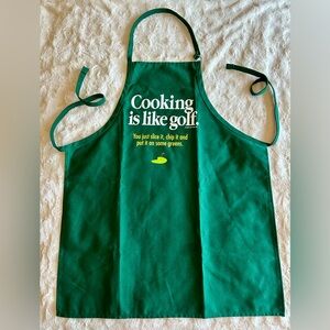 “Cooking is Like Golf” Apron. EUC/Like new condition.